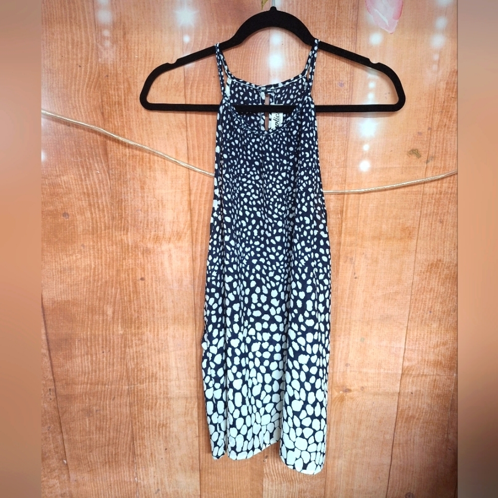 Stylish Black and White Mini Dress